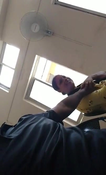 Pressing auntees boobs in waitin roo00m