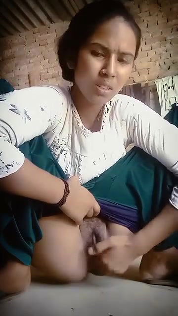 Nasty Horny Village Girl Fingering Asshole And Licking Finger