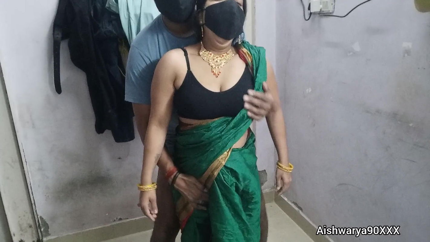 Indian Hot Desi Bhabhi Aishwarya Wearing Sexy Silk Saree. Her Husband Lift Her Saree And Fuck Her Tight Pussy With His Big Dick