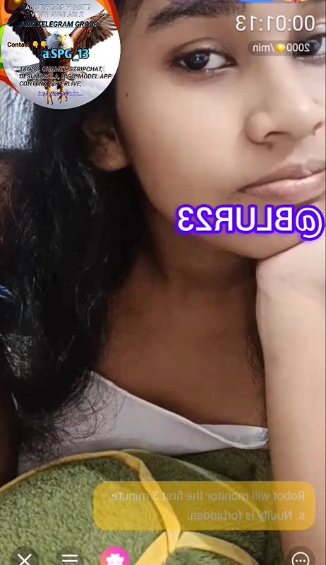 Cute girl random chamet video -7