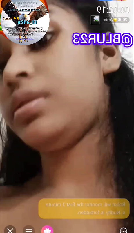 Cute girl random chamet video -7