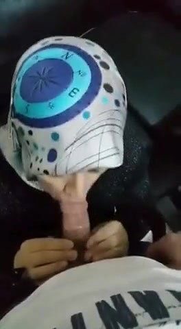 Secratary Hijabi Beauty Blowjob to Boss before leaving Office