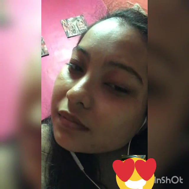 Cute girl showing