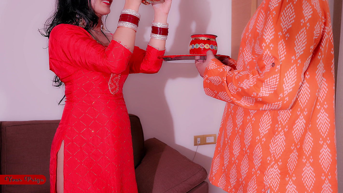 desi wife gaaliya and hard fuck on karvachauth after cheating on husband in Hindi audio