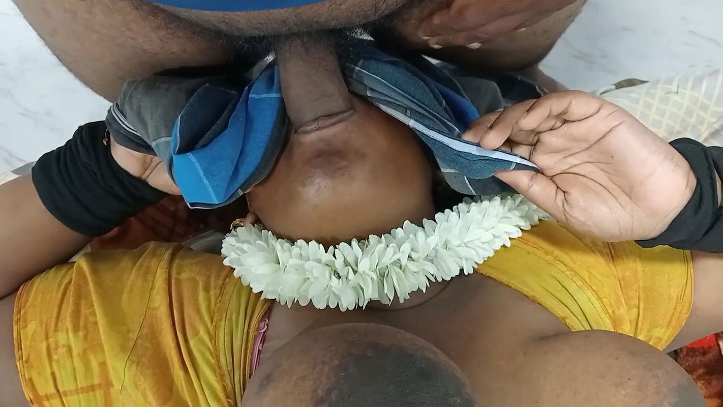 Tamil wife deep mouth fucking for her husband cock