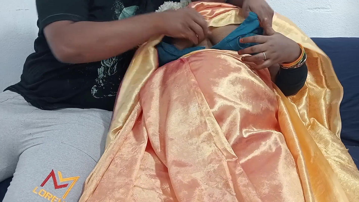 Tamil wife after asking my husband’s stepbrother for help, he choked me and drank milk from my boobs. Then I sucked his dick well