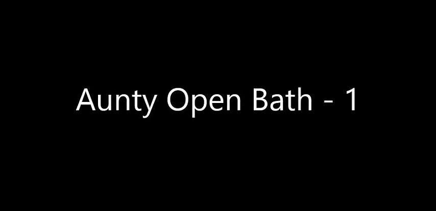 aunty open bath in red nighty