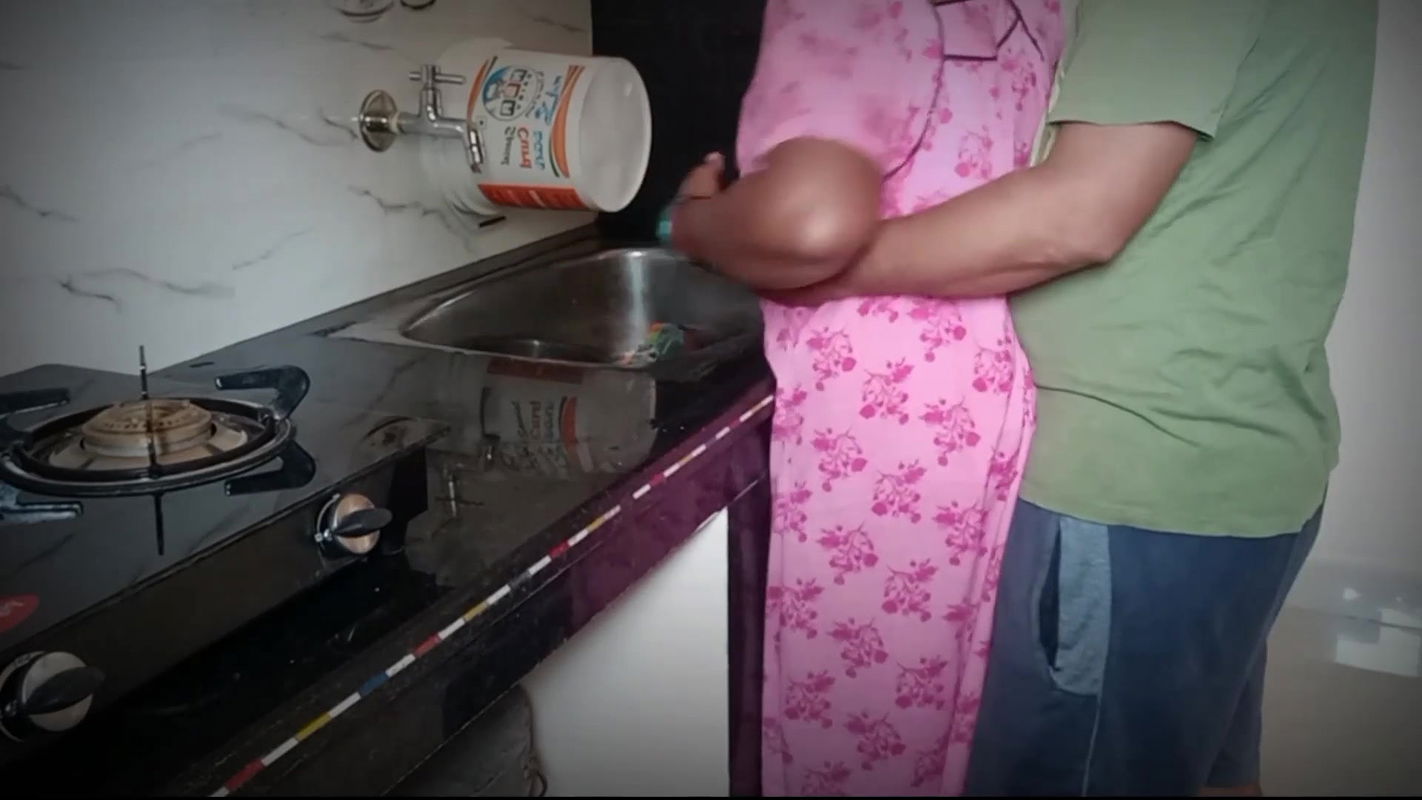 Indian wife and husband fight for fucking in kitchen hard core doggy style anal fuck pussy fucked strong dick telugu fuckers
