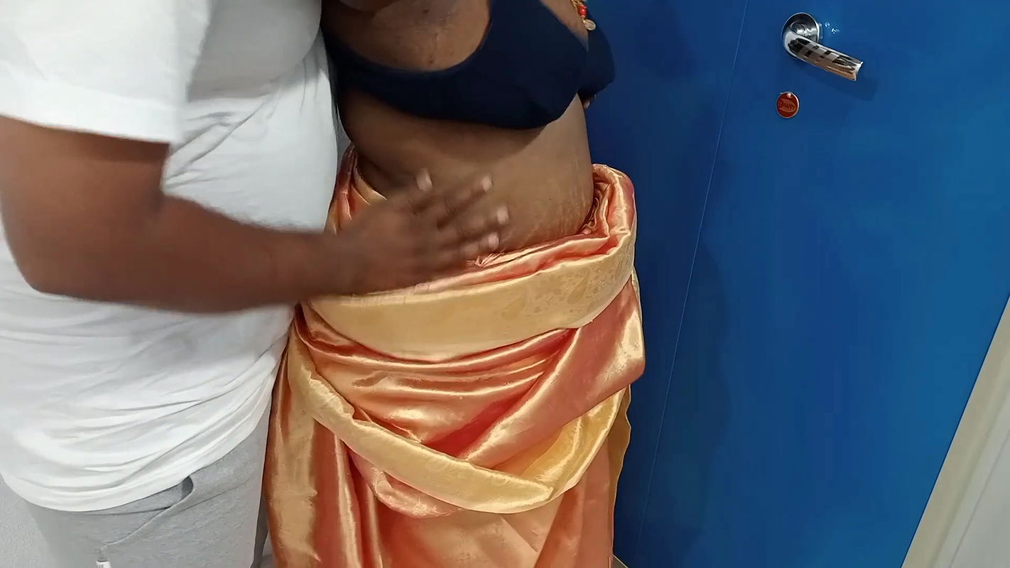 Chithi dress change in front of her step son he took advantage of quick fucking and cock sucking