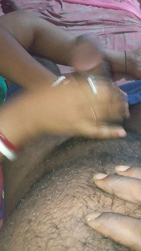 Desi indian Bengali bhabhi blowjob and handjob