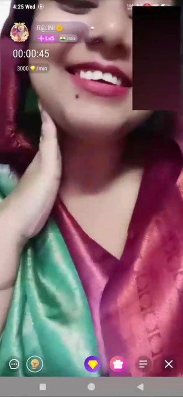 Rajni hot bengali bhabi Premium chamet 121 show huge shaggy boobs with face