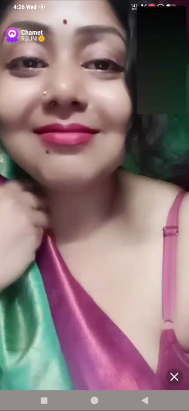 Rajni hot bengali bhabi Premium chamet 121 show huge shaggy boobs with face