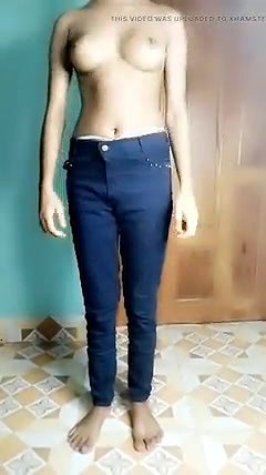 Bangladeshi Hot sexy slim girl stiping for you