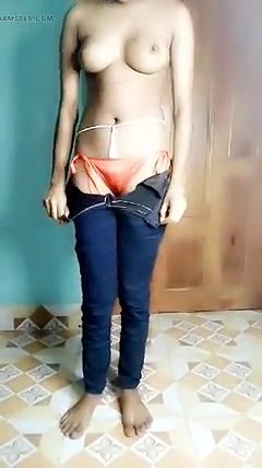 Bangladeshi Hot sexy slim girl stiping for you