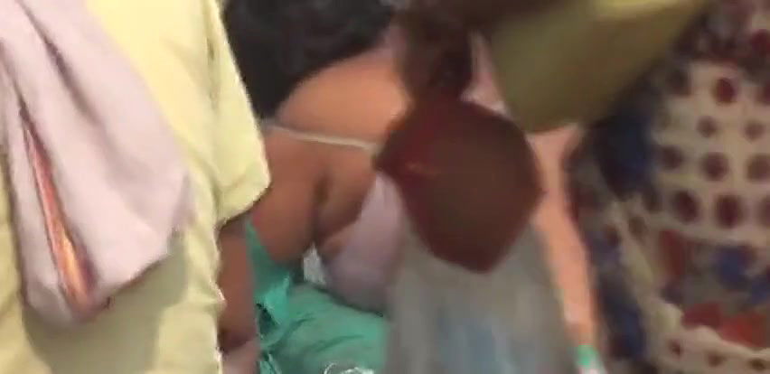 bhabhi taking bath in river