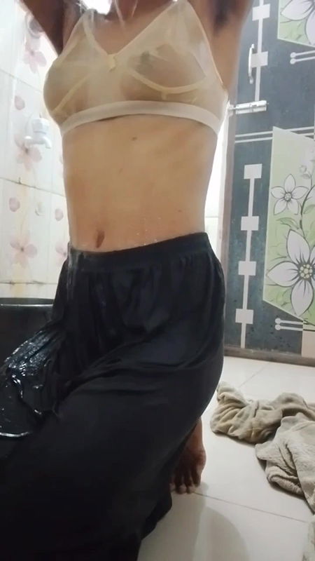 My Arabian step Sister Bathing