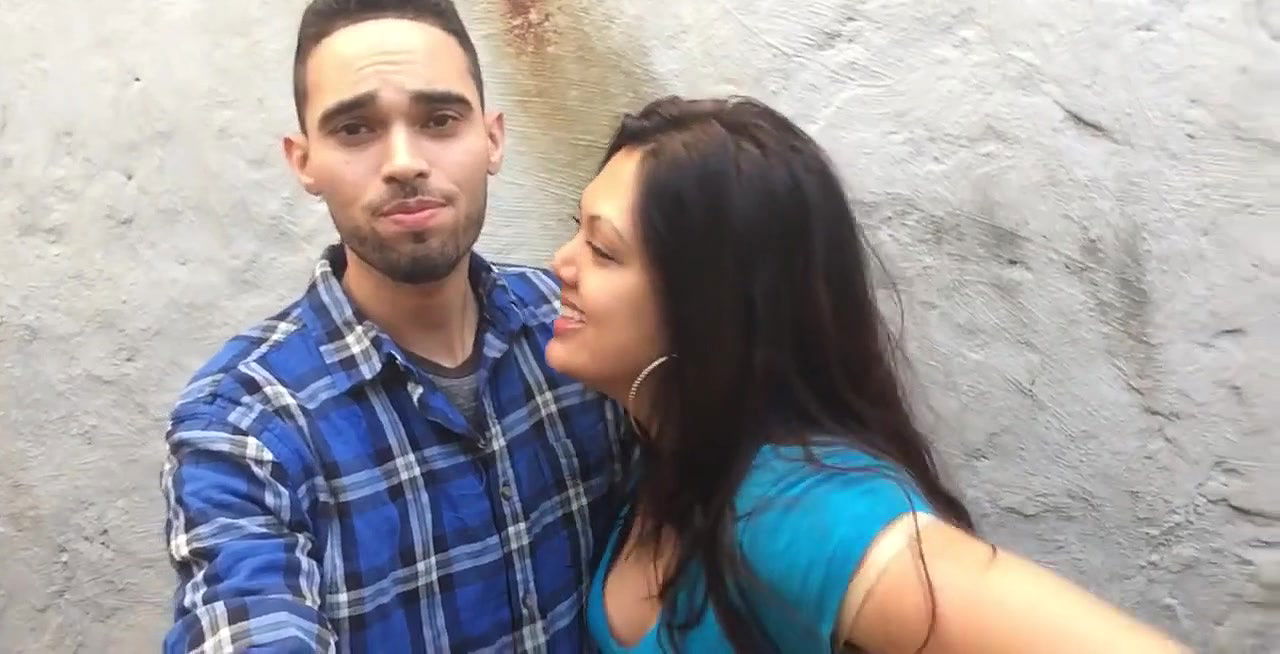 british indian couple hot french kiss