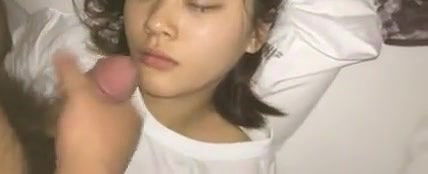 cumshot on myleeping gf