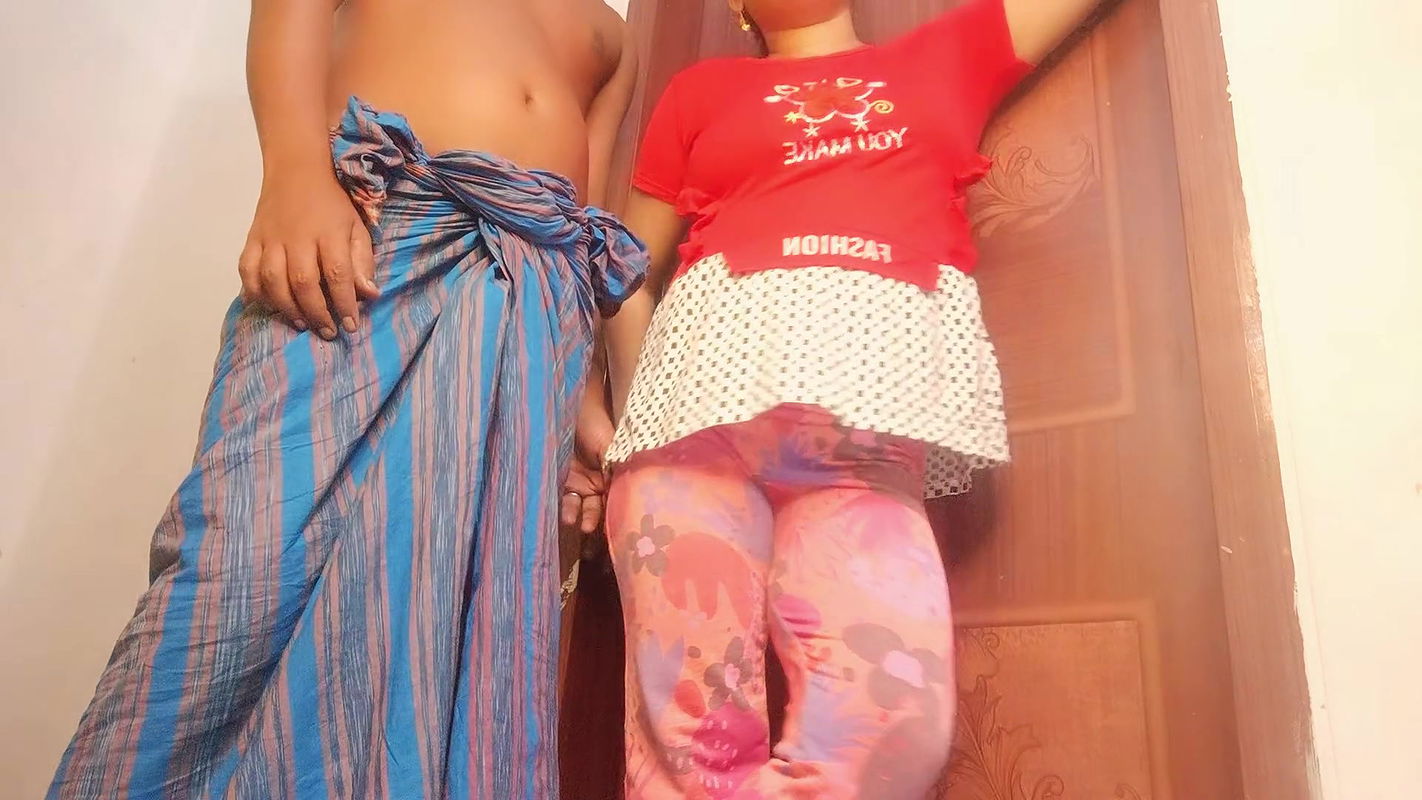 Husband fucked me hard while standing with clear audio