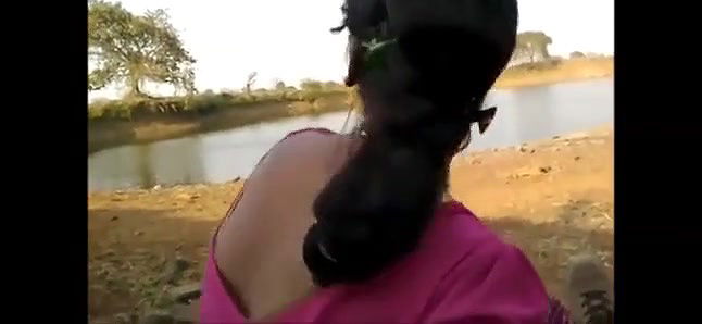 desi villaga bhabhiucking cock in open near river
