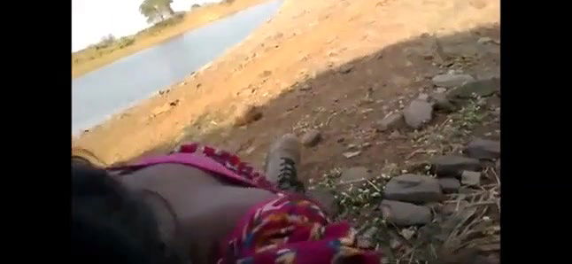 desi villaga bhabhiucking cock in open near river
