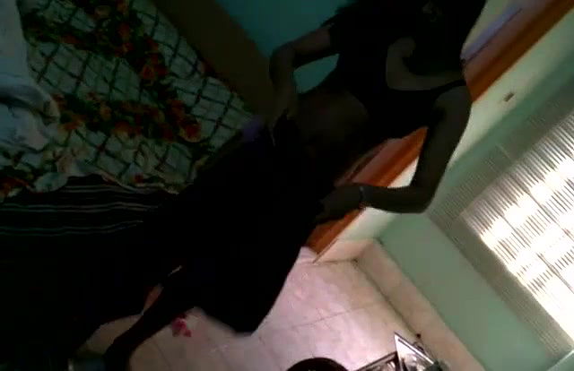 girl getting dressed afterhower