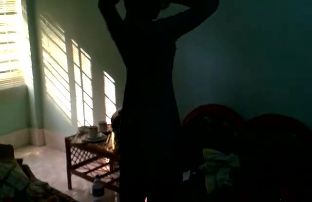 girl getting dressed afterhower