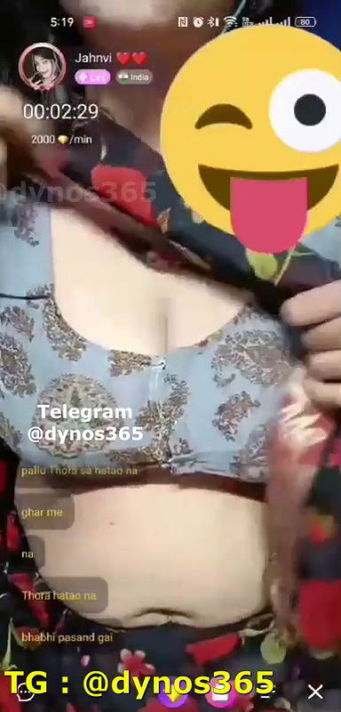 Jahnvi Bhabhi Private Chamet Boobs Show