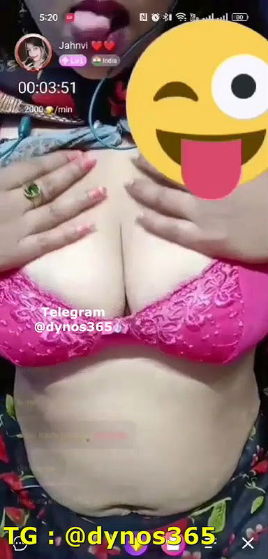 Jahnvi Bhabhi Private Chamet Boobs Show