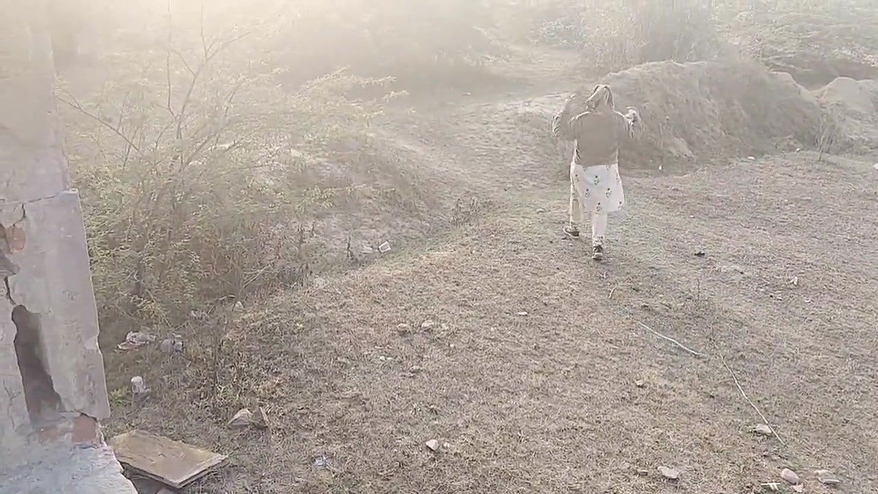 A girl was sitting alone, a boy took her to the house and left it