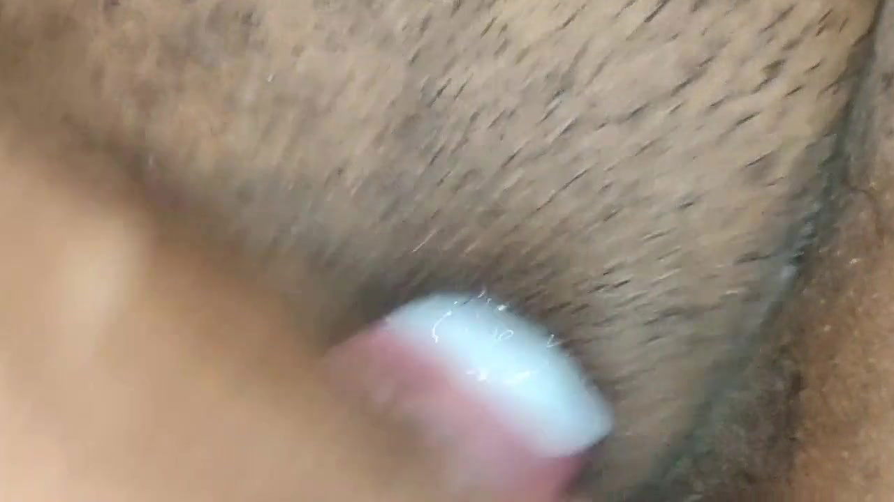 Dick and pussy Cum shot on pussy black tight pussy