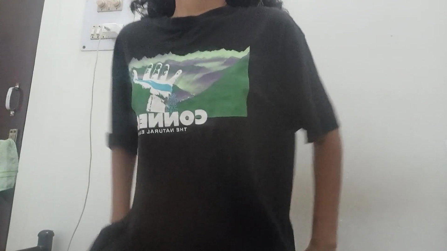 Asian young girl teasing with tiny ass