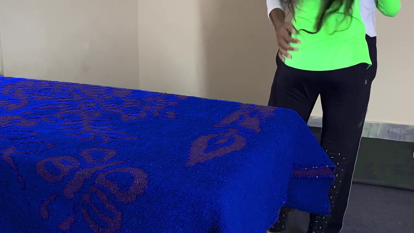 At Granny’s House – Squirted from My Virgin Pussy – He Tore My Pussy with His Big Black Dick