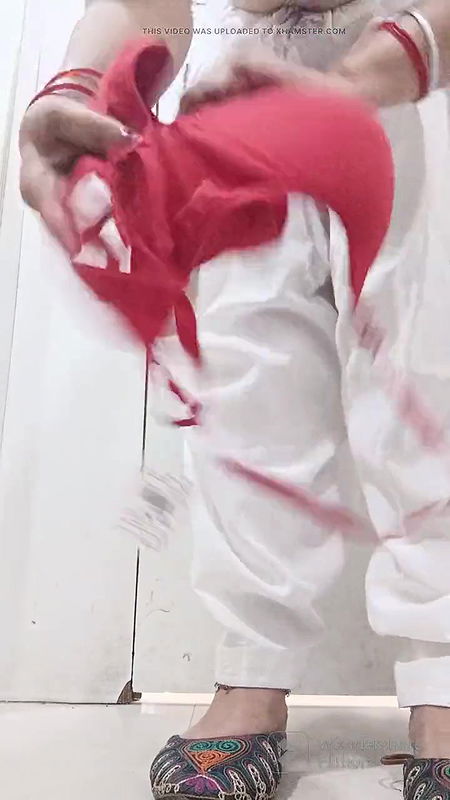 bhabhi Buying New Red Bra