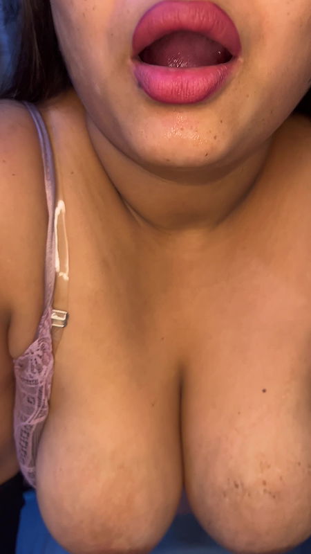 Big Boobs pressing with fucking my Pussy