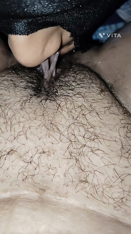 Brother-in-law sister-in-law’s relaxation licking