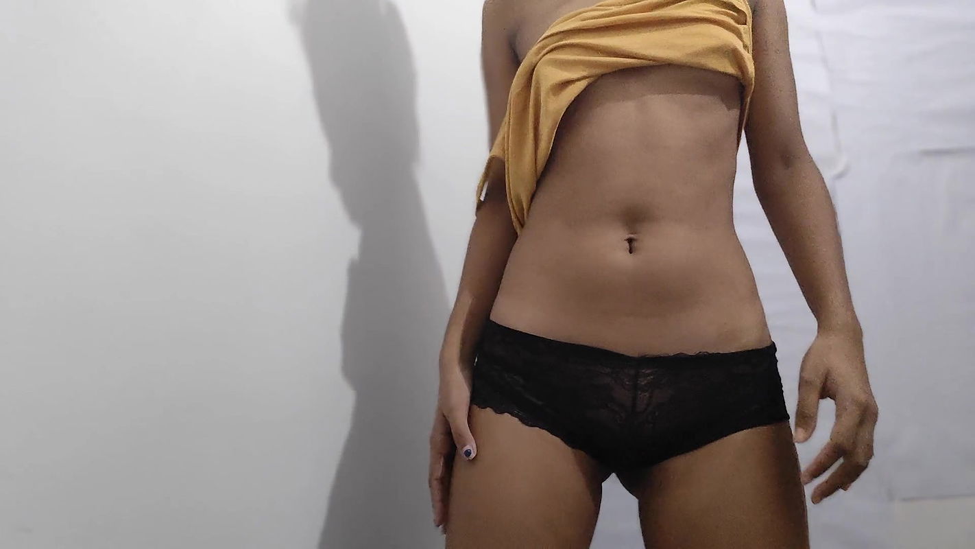 College girl goes online to show her freedom and security to show off her beautiful slim body