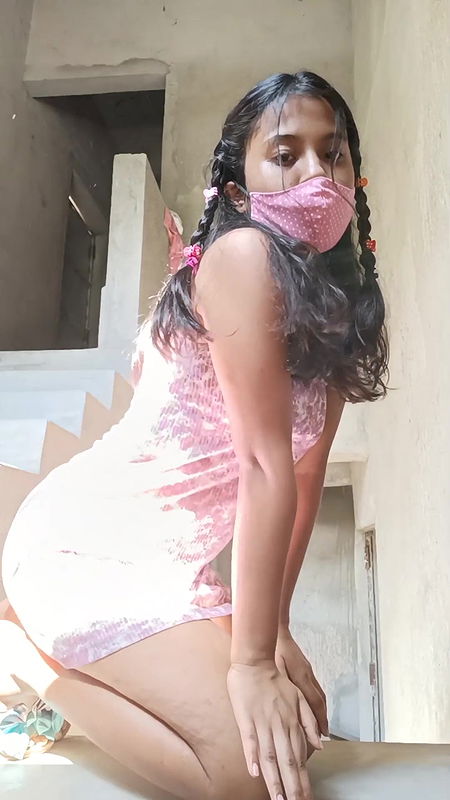 Cute baby doll, a teen girl hiding from family and masturbating , wet pussy and self pleasure