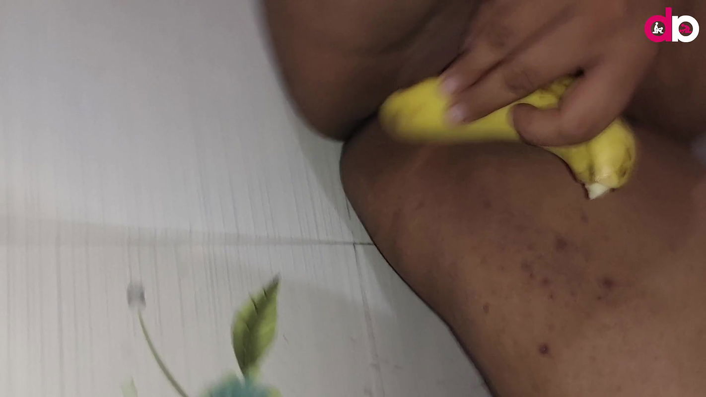 Desi Angel Solo Fingering And masturbating With Banana In romantically and horny mood