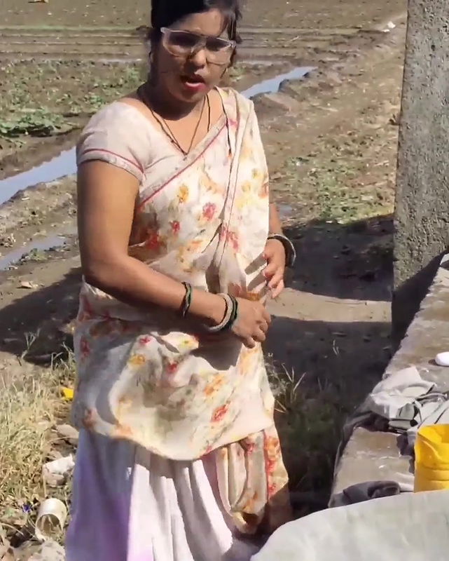 Indian village girl by taking her to jungle