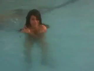 pakistani couple in pool naked