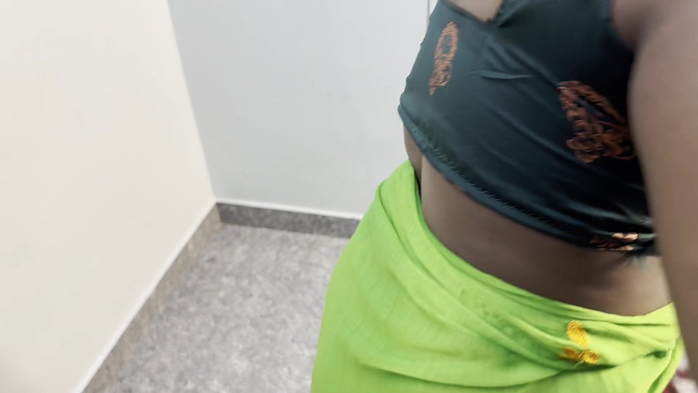 cute girl cleaning house and shows her boobs