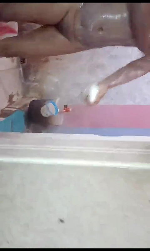 Desi girlfriend left in bathroom, left desi gaff and water came out, desi gaff hard