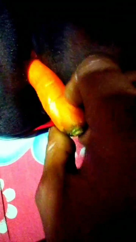 Fingers and carrots are didi’s favorite