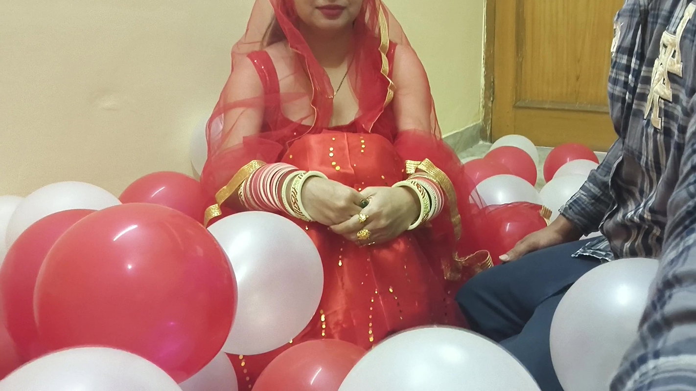 First night of a newly married Desi beautiful hot wife fucked by husband in hindi