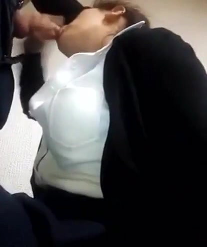 DEsi Secratary in Uniform Sucking Boss