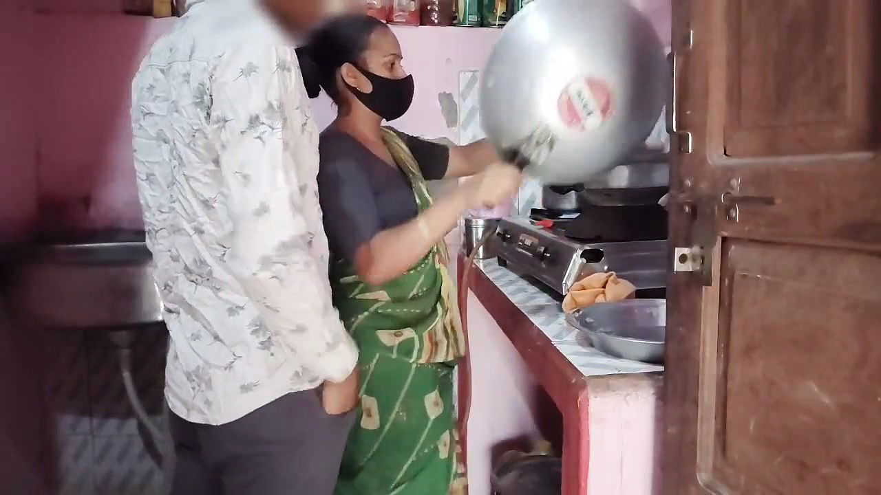 Hurry up, someone might come….Bhabhi was cooking, the brother-in-law had sex with the sister-in-law