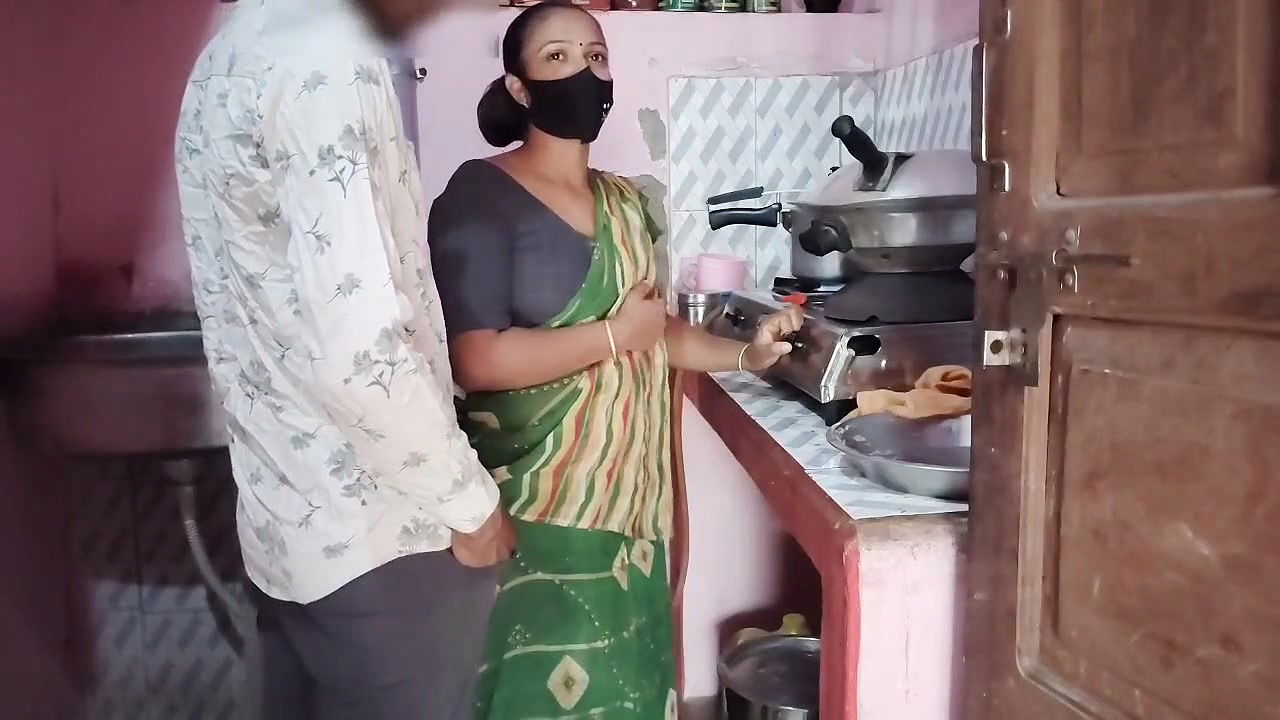 Hurry up, someone might come….Bhabhi was cooking, the brother-in-law had sex with the sister-in-law