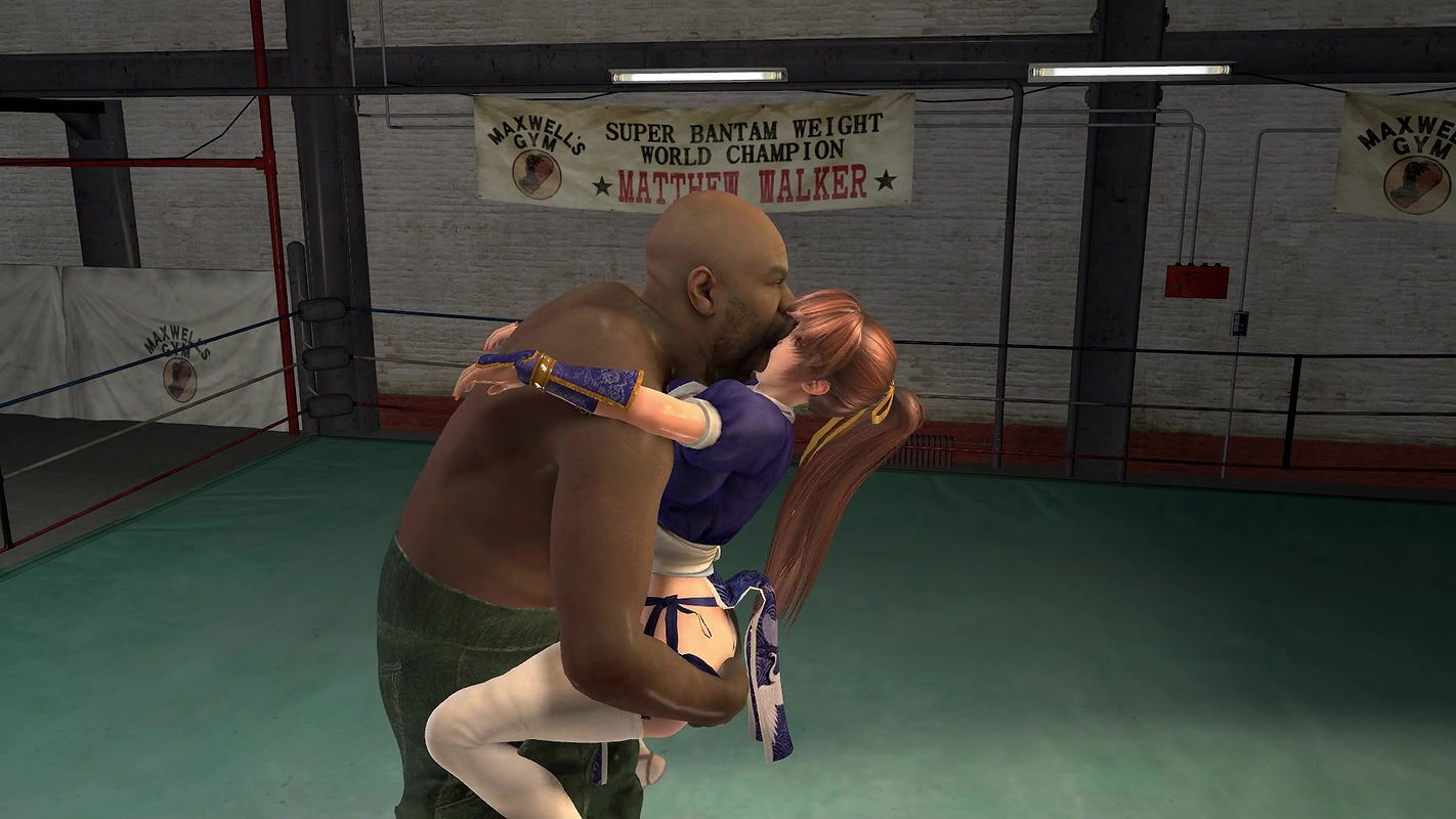 Kasumi get fucked hard by a big black cock and creampied on the arena