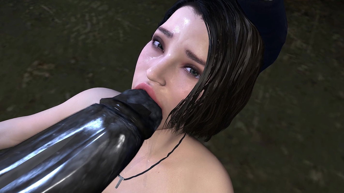 Jill Valentine fucked hard and bred by a mutant monster cock